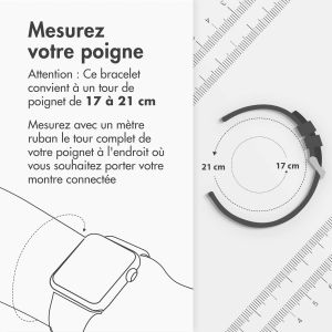 iMoshion Bracelet magnétique milanais Apple Watch Series 1-9 / SE / Ultra (2) - 42/44/45/49 mm - Taille M - Champagne