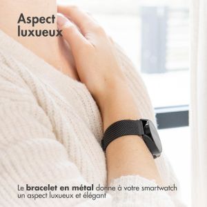 iMoshion Bracelet magnétique milanais - Connexion universelle de 22 mm - Taille S - Noir