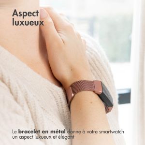 iMoshion Bracelet magnétique milanais Fitbit Luxe - Taille M - Rose