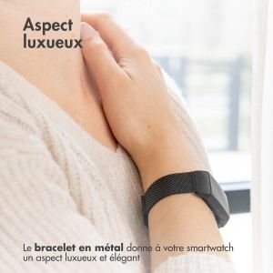 iMoshion Bracelet magnétique milanais Fitbit Versa 3 - Taille S - Noir
