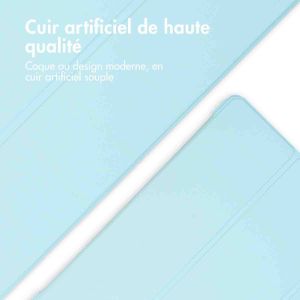 iMoshion Coque tablette rigide Trifold Samsung Tab S9 FE Plus / Tab S9 Plus 12.4 pouces - Bleu clair