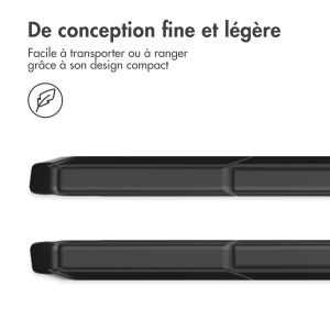 iMoshion Coque tablette rigide Trifold iPad Samsung Galaxy Tab A9 Plus - Noir