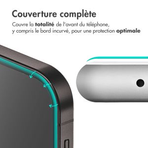 Accezz Protection d'écran en verre trempé Full Cover pour OnePlus 12R - Transparent