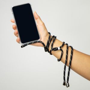 iMoshion Coque avec cordon Samsung Galaxy A22 (5G) - Noir / Dorée