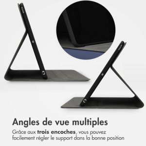 Accezz Housse Classic Tablet Stand iPad Air 11 pouces (2024) M2 / Air 5 (2022) / Air 4 (2020) - Bleu foncé