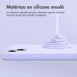 Accezz Coque Liquid Silicone iPhone SE (2022 / 2020) / 8 / 7 - Violet