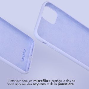 Accezz Coque Liquid Silicone Samsung Galaxy A54 (5G) - Violet