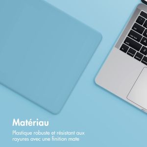 iMoshion Coque rigide MacBook Air 13 pouces (2022) / Air 13 pouces (2024) M3 chip - A2681 / A3113 - Soft Blue
