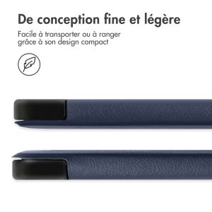 iMoshion Coque tablette Trifold Samsung Galaxy Tab S9 11.0 pouces - Bleu foncé