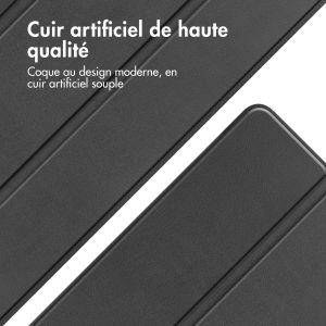 iMoshion Coque tablette Trifold Samsung Tab S9 FE Plus / Tab S9 Plus 12.4 pouces - Noir