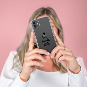 iMoshion Coque Design iPhone 14 Pro - Live Laugh Love