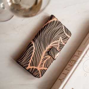 iMoshion Coque silicone design iPhone 13 - Golden Leaves
