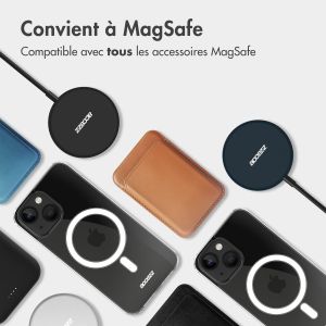 Accezz Coque Clear avec MagSafe pour l'iPhone 13 Pro Max - Transparent