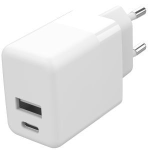 Accezz Wall Charger Samsung Galaxy A52 (5G) - Chargeur - Connexion USB-C et USB - Power Delivery - 20 Watt - Blanc