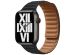 Apple Leather Link Apple Watch Series 1-9 / SE - 38/40/41mm - Taille S/M - Midnight