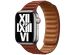 Apple Leather Link Apple Watch Series 1-9 / SE - 38/40/41 mm - Taille M/L - Umber