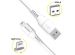 Accezz Câble Lightning vers USB - Certifié MFi - 1 mètre - Blanc