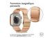 Selencia Bracelet magnétique en acier Apple Watch Series 1-9 / SE / Ultra (2) - 42/44/45/49 mm - Rosé Dorée