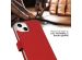 Selencia Étui de téléphone portefeuille en cuir véritable iPhone 14 - Rouge