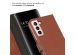 Selencia Étui de téléphone portefeuille en cuir véritable Samsung Galaxy S22 Plus - Brun clair