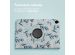 iMoshion Coque tablette Design rotatif à 360° Samsung Galaxy Tab A9 Plus - Flowers