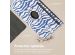 iMoshion Coque tablette Design rotatif à 360° Samsung Galaxy Tab S9 Ultra - White Blue Stripes