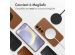 Accezz Coque arrière en cuir avec MagSafe Samsung Galaxy S24 Plus - Sienna Brown