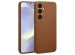 Accezz Coque arrière en cuir avec MagSafe Samsung Galaxy S24 Plus - Sienna Brown