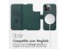 Accezz Étui de téléphone portefeuille en cuir 2-en-1 avec MagSafe iPhone 15 Pro Max - Cedar Green