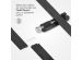 Selencia Bracelet à maillons en acier inoxydable Apple Watch Series 1-9 / SE - 38/40/41 mm - Noir