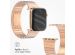 Selencia Bracelet à maillons en acier inoxydable Apple Watch Series 1-9 / SE - 38/40/41 mm - Rose Dorée