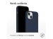 Accezz Coque Liquid Silicone iPhone 15 Plus - Bleu foncé