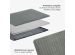 Selencia Coque tissée MacBook Air 15 pouces (2023) / Air 15 pouces (2024) M3 chip - A2941 / A3114 - Gris