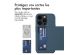 iMoshion Coque arrière avec porte-cartes iPhone 15 Pro - Bleu foncé