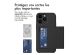 iMoshion Coque arrière avec porte-cartes iPhone 15 Pro Max - Noir