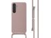 iMoshion Coque en silicone avec cordon Samsung Galaxy S24 Plus - Sand Pink