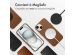 Accezz Coque arrière en cuir avec MagSafe iPhone 15 - Sienna Brown