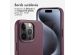 Accezz Coque arrière en cuir avec MagSafe iPhone 15 Pro - Heath Purple