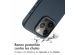 Accezz Coque arrière en cuir avec MagSafe iPhone 15 Pro - Nightfall Blue