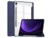 iMoshion Coque tablette rigide Trifold iPad Samsung Tab S9 FE 10.9 pouces / Tab S9 11.0 pouces - Bleu foncé