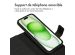 Accezz Premium Leather 2 in 1 Wallet Bookcase l'iPhone 15 Plus - Noir