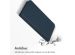 Accezz Étui de téléphone Slim Folio en cuir de qualité supérieure iPhone 15 Pro Max - Bleu foncé