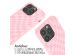 iMoshion Coque design en silicone avec cordon iPhone 15 Pro - Retro Pink