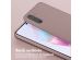 Selencia Coque silicone avec cordon amovible Samsung Galaxy A35 - Sand Pink