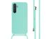 iMoshion ﻿Coque en silicone avec cordon Samsung Galaxy A55 - Menthe verte
