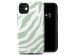 Selencia Coque arrière Vivid iPhone 11 - Colorful Zebra Sage Green