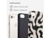 Selencia Coque arrière Vivid iPhone SE (2022 / 2020) / 8 / 7 / 6(s) - Art Wave Black