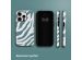 Selencia Coque arrière Vivid iPhone 14 Pro - Colorful Zebra Pine Blue