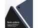 Accezz Étui de téléphone portefeuille Smart Silicone Samsung Galaxy Tab A9 Plus - Bleu foncé