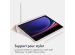 Accezz Étui de téléphone portefeuille Smart Silicone Samsung Galaxy Tab A9 8.7 pouces - Rose